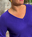 KOMODO wollen v-hals trui NATTY VIOLET 100% merino