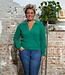 KOMODO wollen v-hals trui CONNY GREEN 100% merino wol