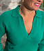 KOMODO wollen v-hals trui CONNY GREEN 100% merino wol