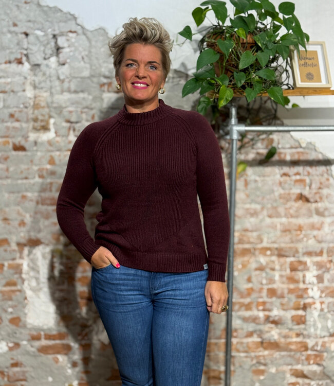 KOMODO wollen trui KATY WALNUT van 100% merino wol