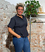 KOMODO blouse top AMALIE NAVY van katoen en tencel