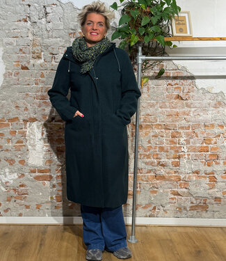 LangerChen LANGERCHEN lange wollen trenchcoat MILPORT EVERGLADES