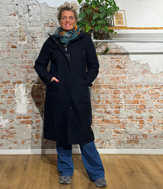 LangerChen LANGERCHEN lange wollen trenchcoat MILPORT CARBON