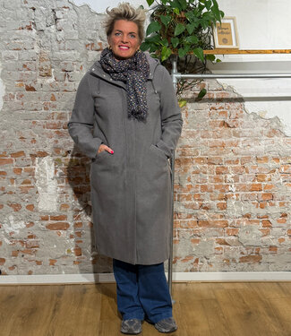 LangerChen LANGERCHEN lange wollen trenchcoat MILPORT VIOLA