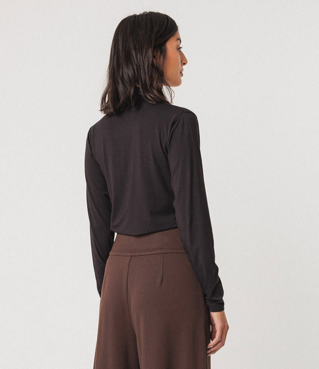 SKFK shirt met cut out ZAZU BLACK van modal