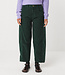 SKFK barrel leg corduroy broek NARKUE GREEN biologisch katoen