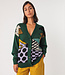 SKFK SKFK oversized vest BATIRTZE GREEN met print biologisch katoen