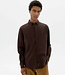 THINKING MU geruit overhemd ANT NAVY OAK bio katoen
