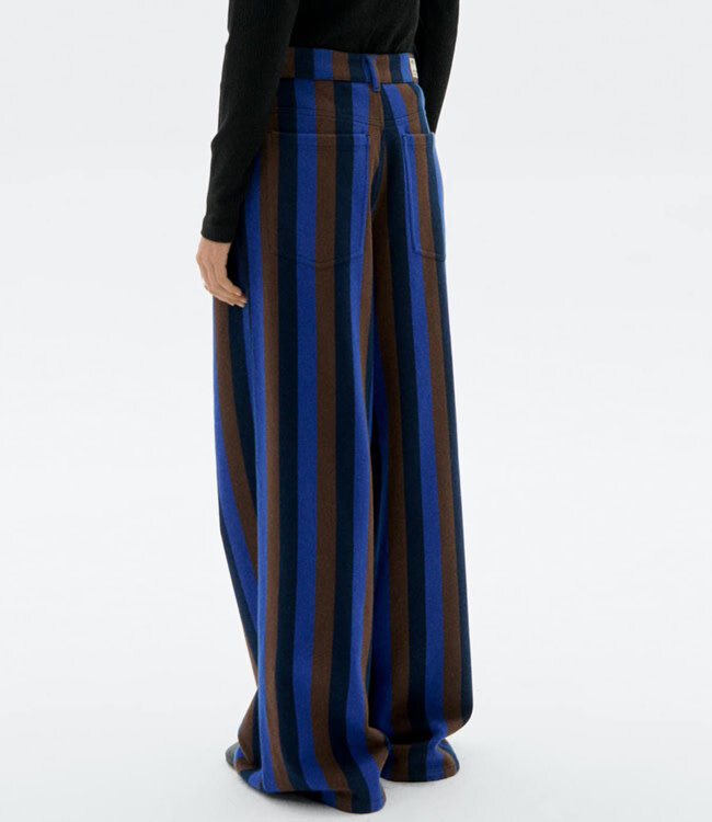 THINKING MU gestreepte broek HEDDA BLANKET bio katoen