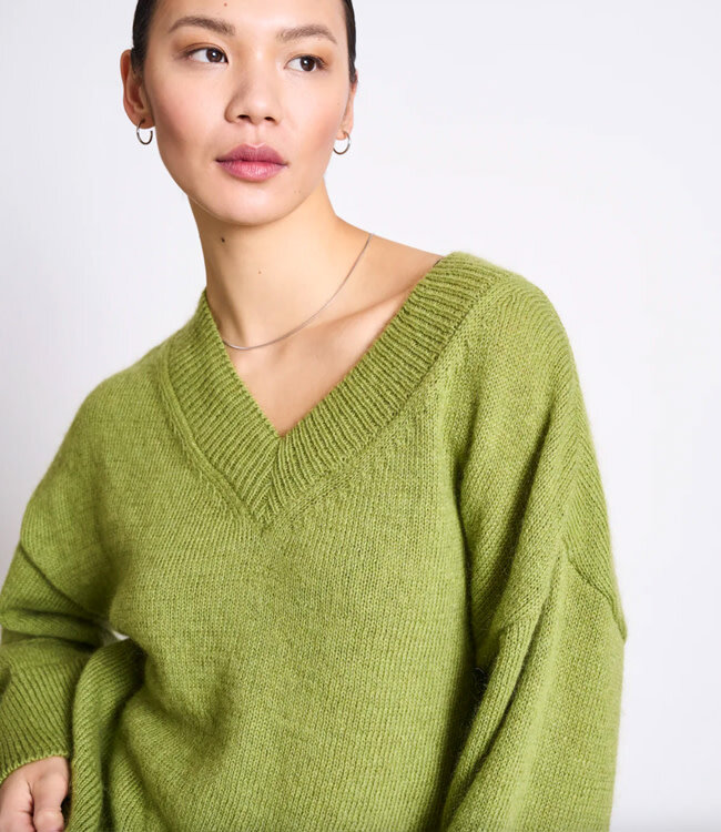 JAN 'N JUNE wollen trui JUNA PEAR van mohair en wol