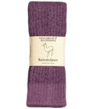 De Colores DE COLORES 100% baby alpaca BEENWARMERS TWO TONE roze 55