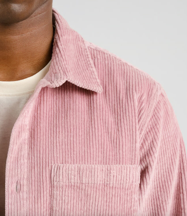 DEDICATED corduroy overshirt KIL PINK biologisch katoen