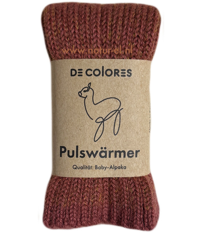 DE COLORES Polswarmers 100% baby alpaca TWO TONE lente