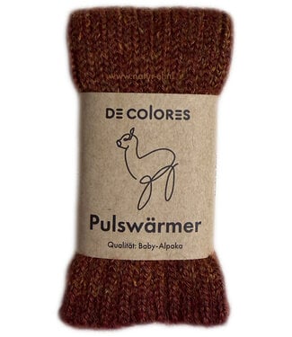 De Colores DE COLORES Polswarmers 100% baby alpaca TWO TONE autumn