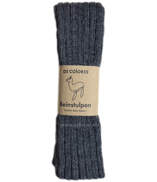 De Colores DE COLORES beenwarmers baby alpaca GRIJS  - 40 cm