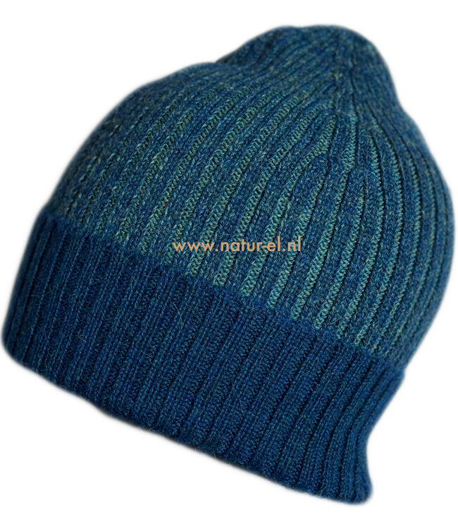 DE COLORES 100% baby alpaca MUTS TWO TONE petrol 75