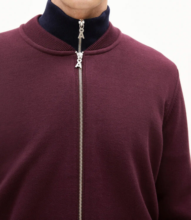 ARMEDANGELS vest AGAAMON BERRY met rits biologisch katoen