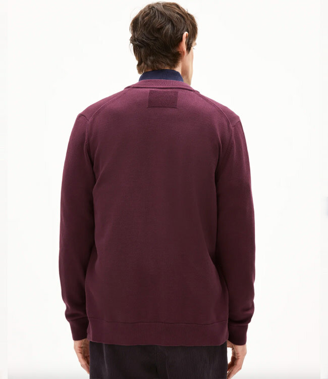 ARMEDANGELS vest AGAAMON BERRY met rits biologisch katoen