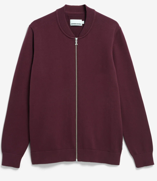 ARMEDANGELS vest AGAAMON BERRY met rits biologisch katoen