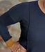 ALMA & LOVIS trui COLOR BLOCK NAVY biokatoen en wol