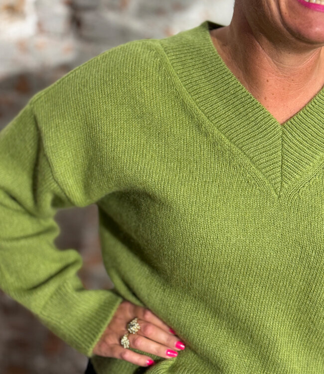 JAN 'N JUNE wollen trui JUNA PEAR van mohair en wol