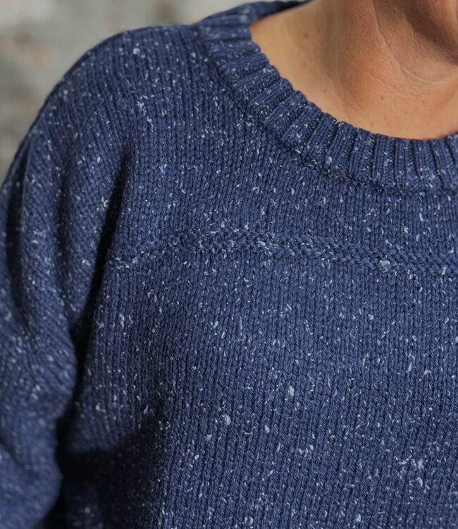 THINKING MU wijde wollen trui LIZA NAVY