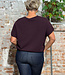 LANIUS spencer HILDA BORDEAUX biologisch katoen en wol