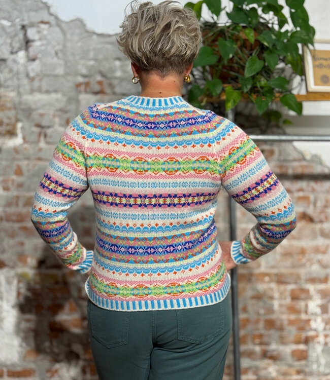 ERIBÉ wollen TRUI extra fijne lamswol dames KINROSS MURAL