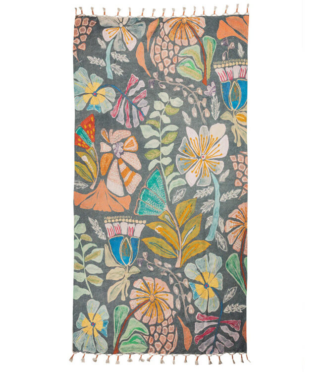 TRANQUILLO vloerkleed van katoen BOTANIC handmade & fairtrade 250x140