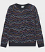 DEDICATED sweater van biologisch katoen LINES BLACK