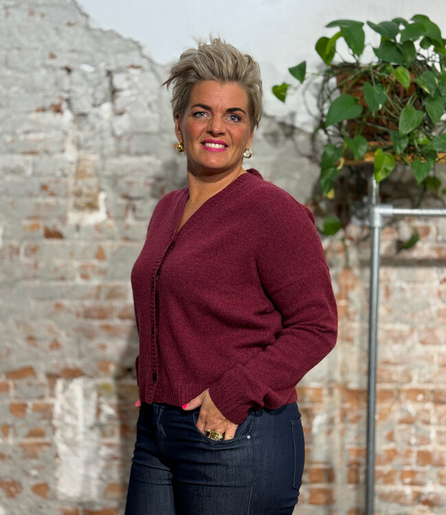 KOMODO wollen vest ISLA WINE 100% merino