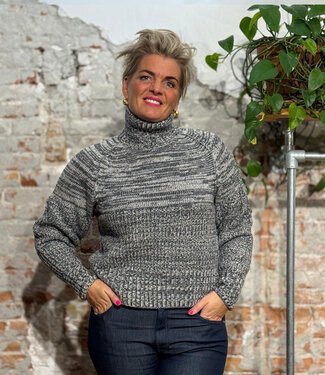 Komodo KOMODO wollen trui met col MILLIE STRIPE 100% merino