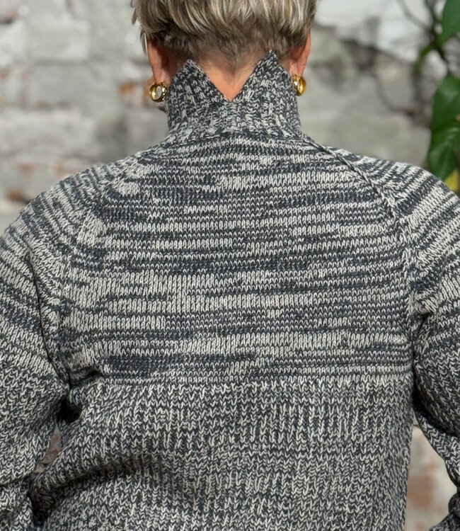 KOMODO wollen trui met col MILLIE STRIPE 100% merino