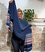 Eribé ERIBE Wollen sjaal shawl 100% merino lamswol ALPINE BLUE MORNING