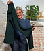 Wollen shawl met kabelpatroon BOTTLE GREEN unisex FISHERMAN