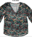 WiDDA v-hals blouse LYDA GRAFIC van ecovero