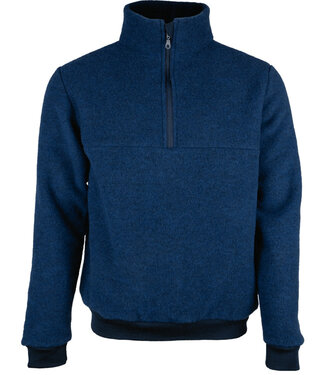 Reiff REIFF Wolfleece schipperstrui met rits heren MARINE