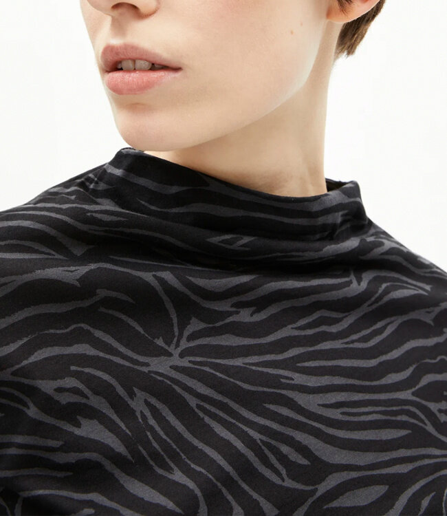 ARMEDANGELS longsleeve CALUNAA BLACK biologisch katoen