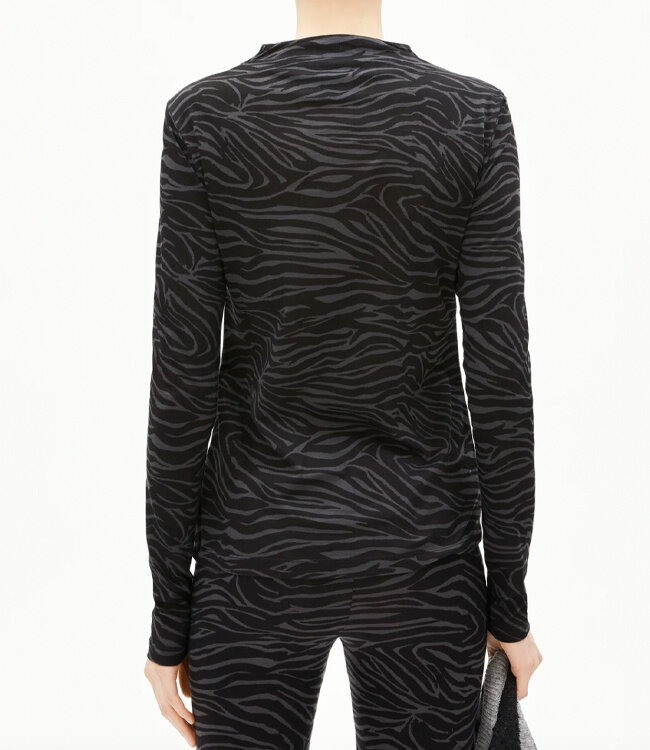 ARMEDANGELS longsleeve CALUNAA BLACK biologisch katoen