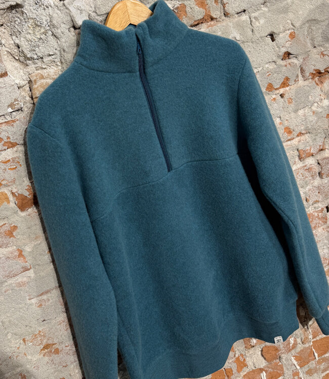 REIFF Wolfleece schipperstrui met rits heren SEA