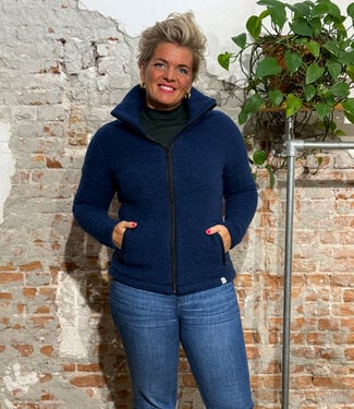 Reiff REIFF wollen Jas vest dames wolfleece MARINE
