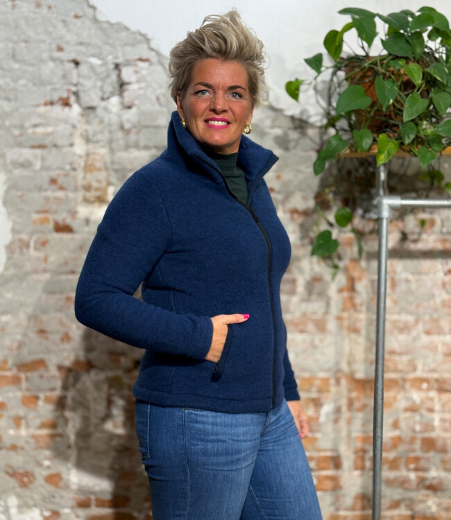 REIFF wollen Jas vest dames wolfleece MARINE
