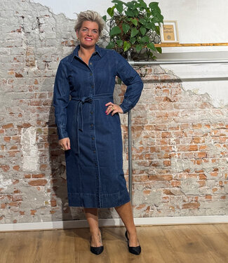 Komodo KOMODO denim jurk HARITI met ceintuur en knopen