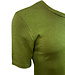 HOCOSA wollen shirt korte mouw pure wol heren BOSGROEN