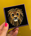 FAIRTRADE broche LION met pailetten en kralen