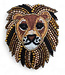 FAIRTRADE broche LION met pailetten en kralen