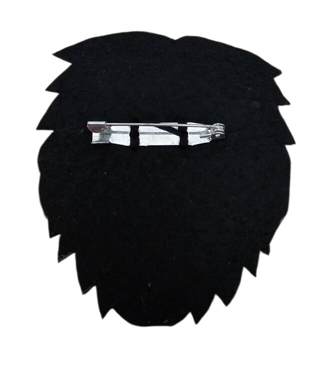 FAIRTRADE broche LION met pailetten en kralen