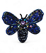 FAIRTRADE broche DRAGONFLY met pailetten en kralen