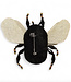 FAIRTRADE broche HOMMEL met pailetten en kralen