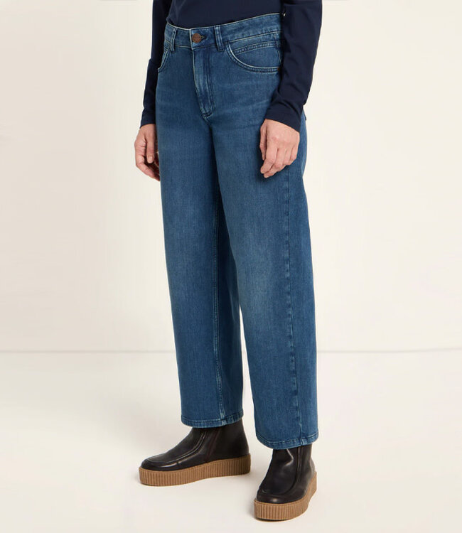 LANIUS mid waist relaxed jeans GOIA DARK DENIM biologisch katoen